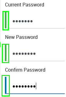 Confirm Password screen